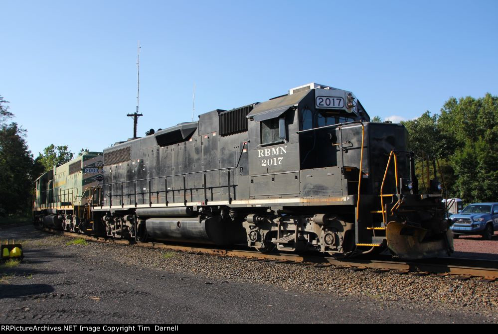 RBMN 2017, 2003 backing into the yard for PISB's cars.